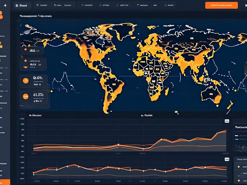 RouteBrain real-time shipment tracking dashboard with global map and carrier data